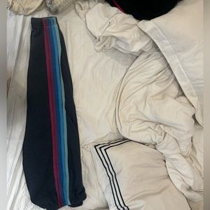 Small purple/pink/blue aviator nation sweatpants